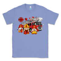 Colony Blue fire truck gnomes Classic Tee - Artiststas