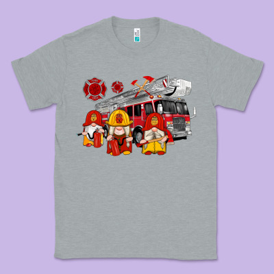 Fire Truck Gnomes Classic Tee Designed By Artiststas