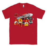 Red fire truck gnomes Classic Tee - Artiststas