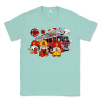 Seafoam fire truck gnomes Classic Tee - Artiststas