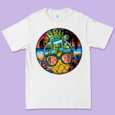 Pineapple Relaxing Premium Tee Designed By Barkaloodesign
