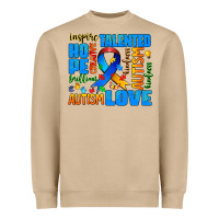Mushroom autism  words Heavyweight Sweatshirt - AdoDesignShop