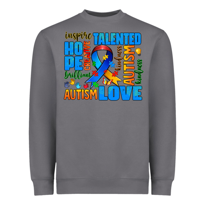Autism  Words Heavyweight Sweatshirt by AdoDesignShop | Teevron