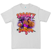 Dove Grey Spooky season sneaker and heel afro woman Premium Tee - RanaPortraitStore