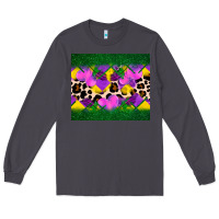 Smoke mardi gras Leopard and heart Long Sleeve Tee - AdoDesignShop