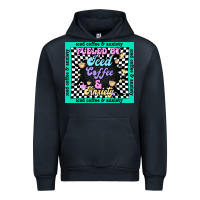 Navy fueled by ıced coffee and anxiety Urban Hoodie - TumblerDesignByShophia