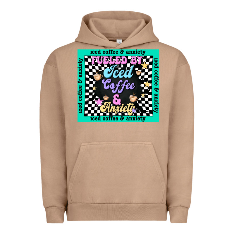 Fueled By ıced Coffee And Anxiety Urban Hoodie by TumblerDesignByShophia | Teevron