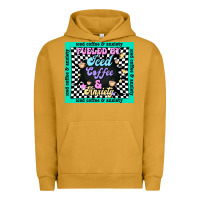 Pigment Peanut Butter fueled by ıced coffee and anxiety Urban Hoodie - TumblerDesignByShophia