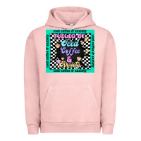 Pigment Salmon fueled by ıced coffee and anxiety Urban Hoodie - TumblerDesignByShophia