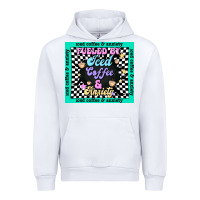 White fueled by ıced coffee and anxiety Urban Hoodie - TumblerDesignByShophia