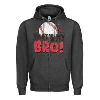 Charcoal Heather that's my bro Zipper Hoodie - MaliasSmallBusiness