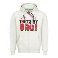 Oatmeal Heather that's my bro Zipper Hoodie - MaliasSmallBusiness