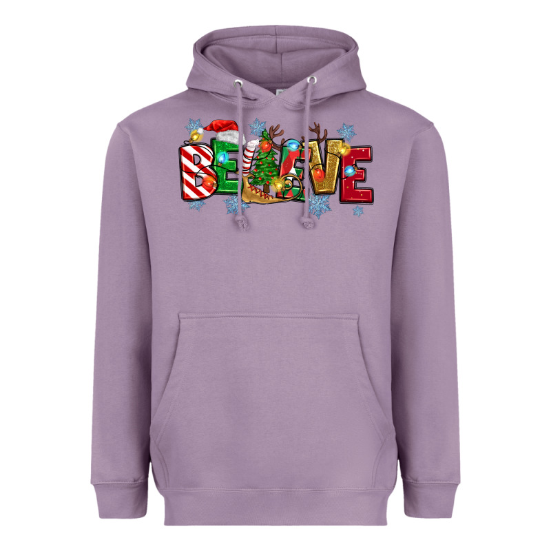 Christmas Believe Heavyweight Hoodie by MaliasSmallBusiness | Teevron