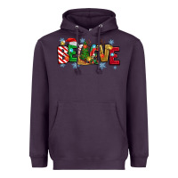 Plum Christmas Believe Heavyweight Hoodie - MaliasSmallBusiness