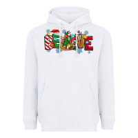 White Christmas Believe Heavyweight Hoodie - MaliasSmallBusiness