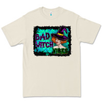 Bone Halloween Bad Witch Vibes Watercolor Premium Tee - RanaPortraitStore