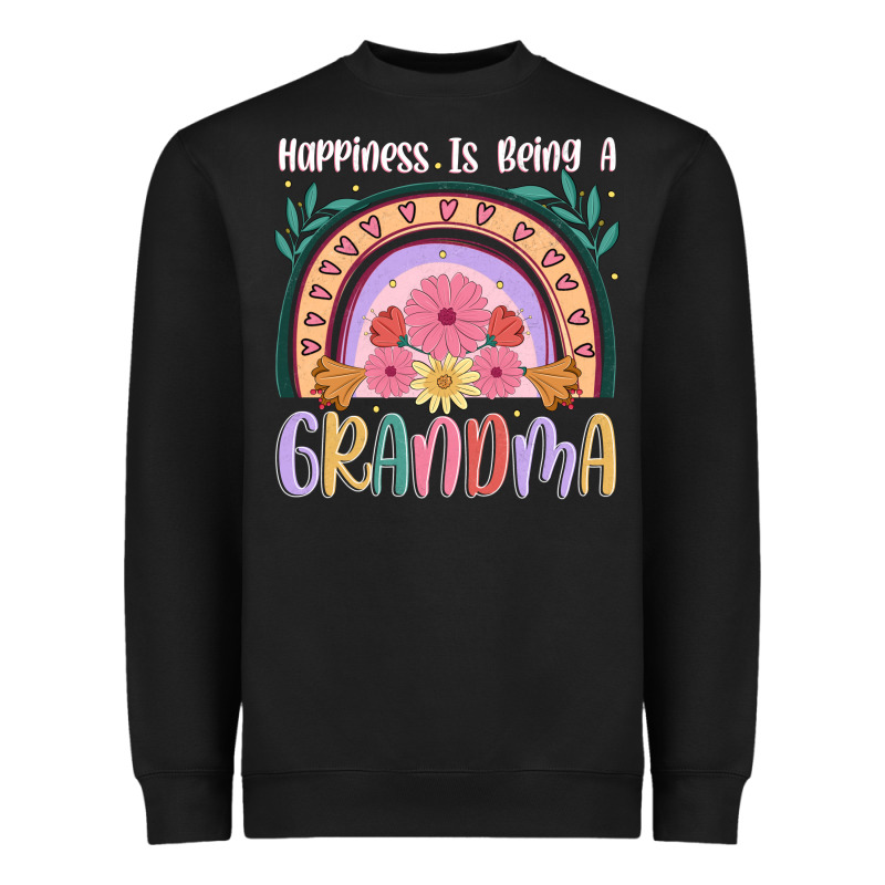 Happiness Is Being A Grandma Heavyweight Sweatshirt by JahusDesignShop | Teevron