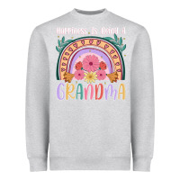 Heather Grey happiness is being a grandma Heavyweight Sweatshirt - JahusDesignShop