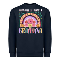 Navy happiness is being a grandma Heavyweight Sweatshirt - JahusDesignShop