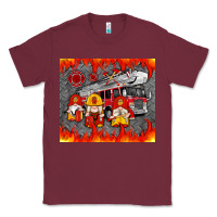 Burgundy fire truck gnomes Classic Tee - Artiststas