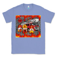 Colony Blue fire truck gnomes Classic Tee - Artiststas