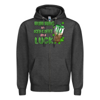Iced Coffee And Luck Zipper Hoodie | Teevron
