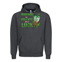 Smoke iced coffee and luck Zipper Hoodie - MaliasSmallBusiness