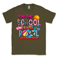 Army Green Bye Bye School Hello Pool Teacher  Squad Classic Tee - CowhideDigitalArt