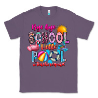 Lavender Bye Bye School Hello Pool Teacher  Squad Classic Tee - CowhideDigitalArt