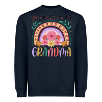 Navy happiness is being a grandma Heavyweight Sweatshirt - JahusDesignShop