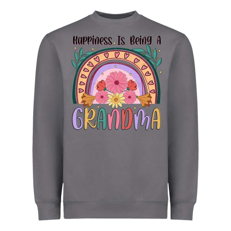 Happiness Is Being A Grandma Heavyweight Sweatshirt by JahusDesignShop | Teevron