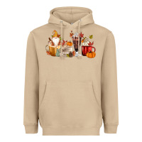 Mushroom Fall Gnome Coffee Cups Heavyweight Hoodie - MaliasSmallBusiness