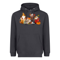 Smoke Fall Gnome Coffee Cups Heavyweight Hoodie - MaliasSmallBusiness