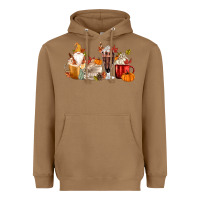 Toasted Coconut Fall Gnome Coffee Cups Heavyweight Hoodie - MaliasSmallBusiness