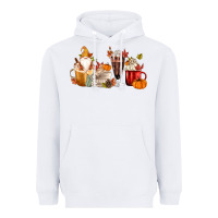 White Fall Gnome Coffee Cups Heavyweight Hoodie - MaliasSmallBusiness