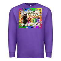 Purple Western LGBTQ+ With Sunflowers Premium Sweatshirt - BundleAndBundleShop