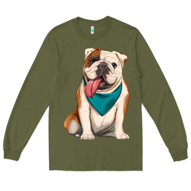 English Bulldog Long Sleeve Tee by Artiststas | Teevron