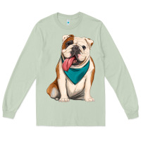 Matcha english bulldog Long Sleeve Tee - Artiststas