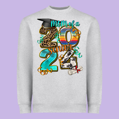 2024 Graduate Leopard Heavyweight Sweatshirt Designed By Adodesignshop