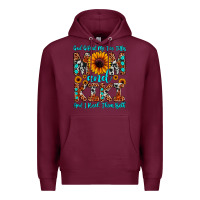 Burgundy god gifted me two titles mom and kiki and i rock t Premium Hoodie - JahusDesignShop