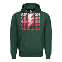Sports Green girl mom Zipper Hoodie - MaliasSmallBusiness