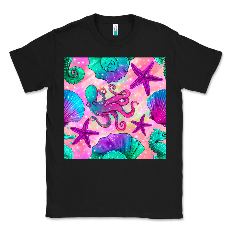 Summer Beach Seamless Pattern Classic Tee by BundleAndBundleShop | Teevron