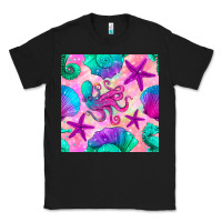 Black summer beach seamless pattern Classic Tee - BundleAndBundleShop