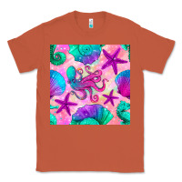 Copper summer beach seamless pattern Classic Tee - BundleAndBundleShop