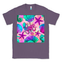 Lavender summer beach seamless pattern Classic Tee - BundleAndBundleShop