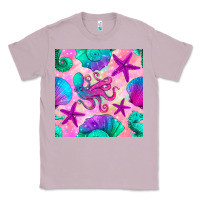 Lilac summer beach seamless pattern Classic Tee - BundleAndBundleShop