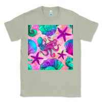 Matcha summer beach seamless pattern Classic Tee - BundleAndBundleShop