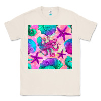 Natural summer beach seamless pattern Classic Tee - BundleAndBundleShop