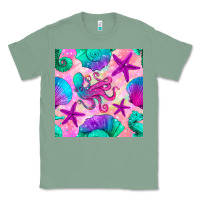 Sage summer beach seamless pattern Classic Tee - BundleAndBundleShop