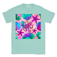 Seafoam summer beach seamless pattern Classic Tee - BundleAndBundleShop